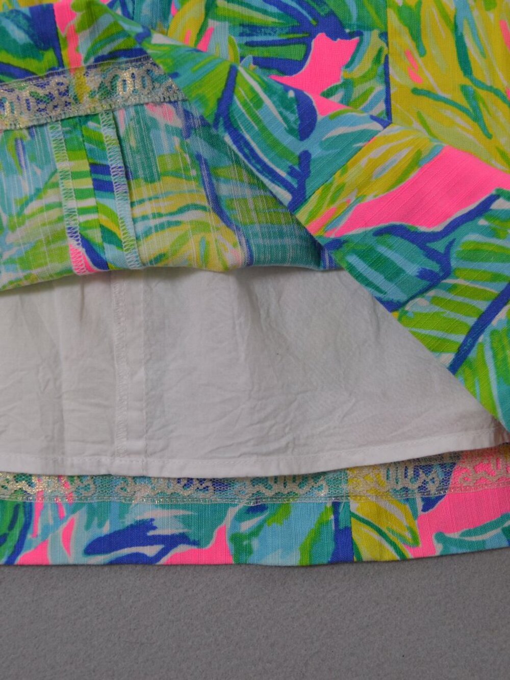 Lilly Pulitzer Brynn Strapless Lace Tropical Mini Dress Pink Size 4 - Picture 8 of 9